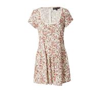 Motel Robe crème / olive / orange foncé / rose clair, Taille 34