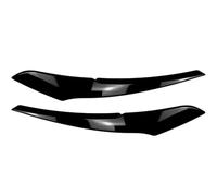 Motenna 1 Paire De Garniture Couverture Paupières Sourcils Phare Voiture,Compatible With Série 5 F10 528i 535i 550i décoration de sourcils de voiture(Glossy Black)