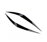 Motenna 1 paire de garniture couverture paupières sourcils phares avant voiture, Convient for BMW X1 F48 2016-2020 décoration de sourcils de voiture(Gloss Black)