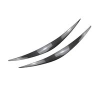 Motenna 1 paire de garnitures décoratives for phares de voiture, paupières et sourcils, Compatible With Hyundai, I30 I30N MK3 2017 - 2020(Carbon Fiber Black)