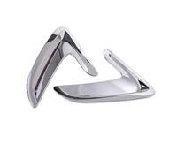 Motenna Autocollant de garniture d'aile lunette capot couvercle d'évent latéral, Convient For BMW Série 3 GT Gran Turismo F34 2013-19 couvercles de sortie d'aération de pare-chocs laté(Silver)