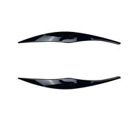 Motenna Autocollants For Sourcils De Phares Voiture Compatible With Série 3 E90 E91 320I 330I 05-12, Paupières Noires Brillantes décoration de sourcils de voiture