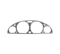 Motenna Autocollants revêtement d'habillage décor contour compteur vitesse voiture, Convient for accessoires série 3 E46 M3 1999-2004 revêtement décoratif pour garniture intérieure(Black)