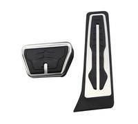 Motenna Couvre-pédale voiture, Convient for BMW, série 3 4 M3 M4 E87 E90 F20 F21 F30 F32 F36 F80 F82, accélérateur frein Couvercle de pédale d'embrayage(AT pedal)