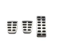 Motenna Couvre-pédales, convient for Hyundai, IX25 Creta AT MT Accessoires Pédales de voiture en acier inoxydable Carburant automatique Frein Embrayage Couvercle de pédale d'embrayage(MT 3 Pieces)