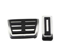 Motenna Couvre-pédales voiture, Convient for Volkswagen/VW/Multivan, T5 T6 Caravelle en acier inoxydable AT MT Couvercle de pédale d'embrayage(AT pedal)