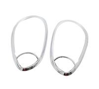 Motenna Garniture de phare avant voiture, Convient for Nissan Micra 2011-2012, moulage cadre ABS, accessoires, 2 pièces phares sourcils paupières