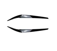 Motenna Phare paupière sourcil de phare Convient For BMW série 5 2017-2021 G30 G31 G38 F90 M5 540i 525i 530i garniture capots lampe avant décoration de sourcils de voiture(Glossy Black)