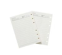 Moterm Lot de 2 recharges lignées non datées pour les inserts pour anneaux True-A6 (5,83 pouces x 4,13 pouces).