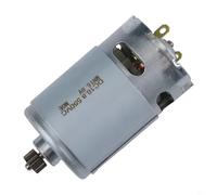 Moteur 16,8 V CC pour perceuse avec boîte de vitesses à deux vitesses à 12 dents, moteur en métal à couple élevé pour perceuse électrique, machines-outils, 400-1950 tr/min, argent