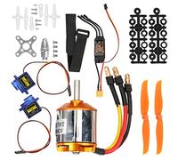 Moteur 2217 KV1100 avec hélice 1060 et servo 9G, kit ESC 40A XT60 pour hélicoptère RC, accessoire d'hélicoptère télécommandé, ensemble d'ailes fixes en métal et plastique avec Pro