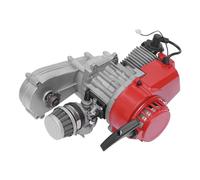 Moteur 49 cc 2 temps à cylindre unique pour Pocket Bike Dirt Bike Quad ATV Roller Moteur avec 2 poignées et câble Mini moteur à essence Idéal pour les trajets en plein air, système de refroidissement