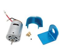 Moteur 540 avec engrenage et siège 17T, dissipateur thermique en métal pour un refroidissement efficace, compatible avec les pièces de mise à niveau de modèle de voiture télécommandée à faire soi-même