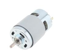 Moteur 775 DC 12V 3000-6000RPM, grand moteur à grande vitesse for jouets de bricolage/perceuse/Micro Machine avec roulement à billes et pales de ventilateur(Speed-6000 RPM)