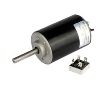 Moteur à arbre long 52 mm DC 220 V 50 W for ponceuse bande, moteur vitesse réglable CW CCW(DC220V Motor,6500rpm-40MM Shaft)