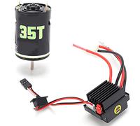 Moteur à balais 540, 320 A, ESC, couple élevé, durable, faible bruit, haute puissance, pour Axial SCX10 TRX4 D90 GEN8 RC Crawler Trucks Drift Cars, fer, plastique, cuivre, 219 g (35T)