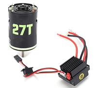 Moteur à balais 540, 320 A, ESC, couple élevé, durable, faible bruit, haute puissance, pour Axial SCX10 TRX4 D90 GEN8 RC Crawler Trucks Drift Cars, fer, plastique, cuivre, 219 g (27t)