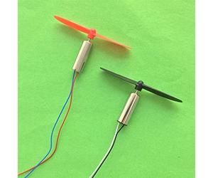 Moteur à courant continu 2pcs Mini Modèle Hélicoptère Coreless DC Moteur, 55mm Hélice Mini Grand Couple Moteur Haute Vitesse, K153Y DC3.7V 720 7 * 20MM, DIY Driver Parts ZFUGEDRLI