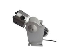 Moteur à courant continu, 3 griffes axe rotatif 80 mm Chuck 3 Jaws 4th Axe DM542 Conduire for 2 0W 30W 50W Machine à gravure de marquage en métal à la plaque signalétique en fibre(Rotary Axis only)