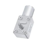 Moteur à courant continu à micro-engrenage à vis sans fin JGY370, arbre de sortie court simple, axe de 6 mm de diamètre, 6 V ~ 24 V, avec moteur à engrenages métalliques autobloquants