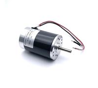 Moteur à courant continu aimant permanent 45 mm, 12 V, 24, 3500 8000 tr/min, micro-régulation de vitesse, sens horaire, antihoraire, silencieux(24V With bracket,8000)