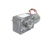Moteur à courant continu faible bruit longue durée de vie D C12V 24V Double sortie moteur engrenage sans balai vis fin avec contrôle vitesse JGY370-2430D : 150 tr/min, tension DC 12V)(Dc 12v,90 RPM)