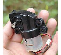 Moteur à courant continu Micro Mini moteur à engrenages électriques, réducteur à basse vitesse Worm Gearox Gearox DIY Toy Car Boat Robot Model, 7-Shaped DC 6V-12V, DIY Driver Parts Moteurs dédiés