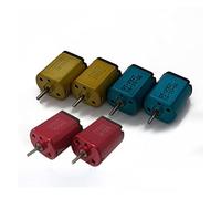 Moteur à courant continu Micro moteur FF-030 balais de charbon haute vitesse DC 1,5 V 3 ,7 52 000 tr/min for modèle bateau compétition d'escalade et voiture jouet RC : rouge FF-030)(Red FF-030 motor)