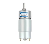 Moteur à courant continu miniature JGB37-555, 12 V/24 V, à engrenages, basse vitesse, rotation avant et arrière(Only the motor,142 RPM,12V)