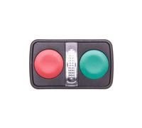 Double bouton vert/rouge / O-I/ avec rétroéclairage ZB5AW7A3740