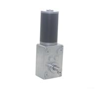Moteur à engrenage à vis sans fin 12 V 24 V réversible à couple élevé Turbo pour turbine pour ouvre-fenêtre pour robot bricolage Mini pour treuil boîtier en métal 13,89 cm (12V470)