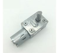 Moteur à engrenage à vis sans fin 3 V, 6 V, 9 V, 12 V, 24 V CC, moteur à balais, arbre de 25 mm, moteur électrique autobloquant JGY-370, 1 pièce(30RPM_24V)