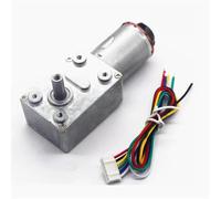 Moteur à engrenage à vis sans fin à couple élevé, JGY-370B DC 6V 12V 24V, avec encodeur Hall, 1 pièce(66rpm,6V)