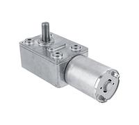 Moteur à Engrenage à Vis sans Fin Cc 12V 2 Tr/min Moteur à Engrenage Turbo Réversible à Couple élevé avec Réducteur en Métal pour Projet de Bricolage