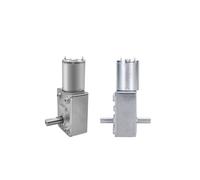 Moteur à engrenage à vis sans fin cc JGY-370 6V/12V/24V, moteur électrique Compact à couple élevé avec autobloquant, réversible, 1-375 tr/min, simple ou Du(Dual-axis,2RPM,24V Bracket Motor)
