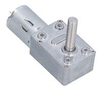 Moteur à Engrenage à Vis sans Fin CC, Turbine DC24V Moteur à Arbre fileté Longueur de L'arbre 33 Mm M8 Moteur Autobloquant, Engrenages à Vis sans Fin (10RPM)