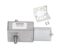 Moteur à engrenage à vis sans fin DC 12 mm, double arbre, 25 kg. cm, autobloquant, moteur à engrenage à vis sans fin Turbo réversible, 12 V (30 RMP)