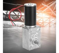 Moteur à engrenage à vis sans fin Haute vitesse de torsion Réduire le moteur de la boîte de vitesses électrique Moteur à engrenage à vis sans fin réversible Arbre de 8 mm 12V(12V, 30RPM)