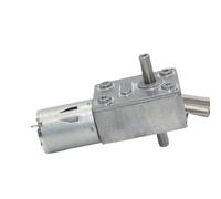 Moteur à engrenage à vis sans fin JGY370, 6V/12V/24V, boîte de vitesses à Angle droit, double arbre, moteur électrique 370, Robot autobloquant, 1 pièce(Motor only,40R,12V)