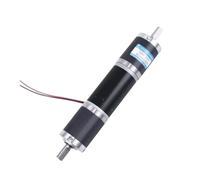 Moteur à engrenage planétaire cc 24V 12V, basse vitesse, petit moteur, diamètre 32MM, vitesse réglable et diamètre d'arbre réversible 6MM ou 8MM(Motor x2 bracket,160RPM,6mm)