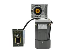 Moteur à engrenage sans fin 120 W CA 220 V avec régulateur de vitesse | Moteur électrique à engrenage sans fin avec double roulement à billes, vitesse de rotation réglable et fonction d'inversion