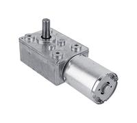 Moteur à engrenages 12 V moteur de réduction à vis sans fin réversible à couple élevé CW/CCW pour fenêtre et treuil miniature(62RPM)