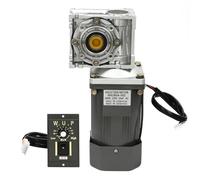 Moteur à engrenages 180 W, moteur à vis sans fin avec régulateur de vitesse, courant alternatif 0-27 tr/min, couple 35 Nm, pour fraiseuses, machines d'impression, ateliers de production