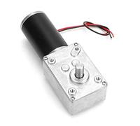 Moteur à Engrenages à Vis sans Fin 24 v Vitesse de Torsion Élevée Réduire Moteur de la Boîte de Vitesses Électrique Moteur à Engrenages à Vis sans Fin Réversible Arbre de 8 Mm(30 tr/min)