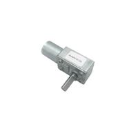 Moteur à engrenages à vis sans fin 3 V, 6 V, 9 V, 12 V, 24 V CC, moteur à balais, longueur d'arbre 25 mm, moteur électrique autobloquant for bricolage JGY-370(Package B,150rpm,24V)
