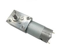 Moteur à engrenages à vis sans fin A58SW-555 12 V, moteur à couple élevé, moteur de table rotatif réversible 24 V, 1 pièce(27rpm,12V)