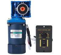 Moteur à engrenages à vis sans fin AC220V, moteur à engrenages à vis sans fin 120W AC220V + régulateur de contrôle de vitesse accessoires électriques industriels(Reduction Ratio 80)