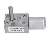 Moteur à Engrenages à Vis Sans Fin CC 24 V, Précision Élevée, 10 tr/min, Filetage M8x33 mm, en Aluminium et Laiton, pour Ouvre - Fenêtres, Ouvre - Portes et Treuils