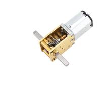 Moteur à engrenages à vis sans fin N20VA 3 V 6 V 12 V à double arbre for voiture intelligente, robot PTZ DIY(Package C,12V-1 Ratio 300)