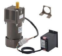 Moteur à Engrenages AC Moteur Asynchrone Monophasé 220V 90W Vitesse Réglable Décélération (20K)